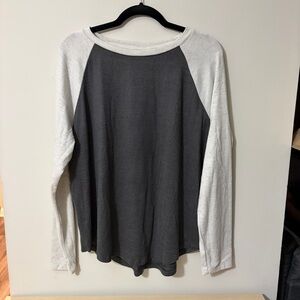 SO Gray and Cream Raglan Shirt